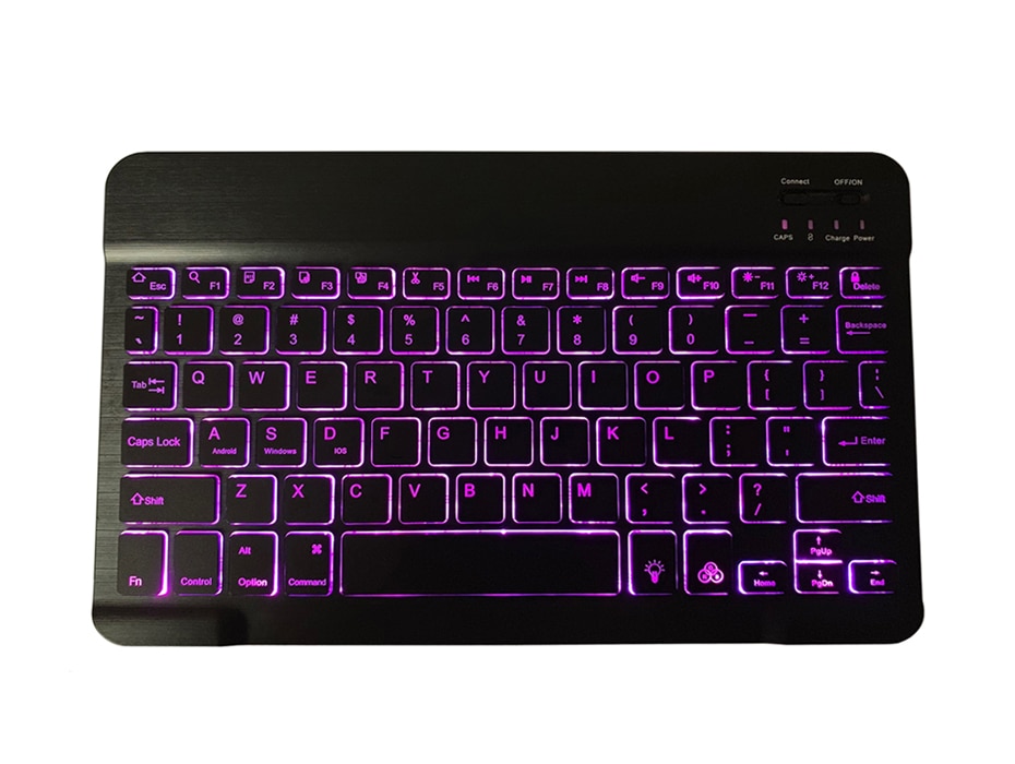 Universal Thin Bluetooth Keyboard with Backlight