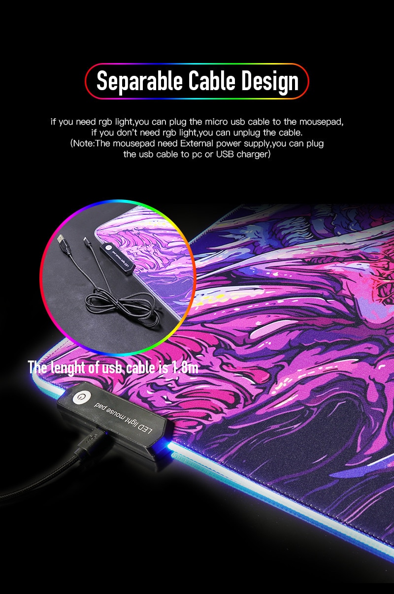 Stylish Colorful LED Mouse Pad