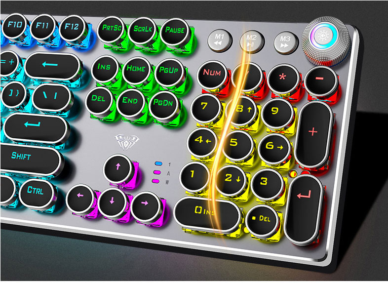 Steampunk Style Mechanical Gaming Keyboard