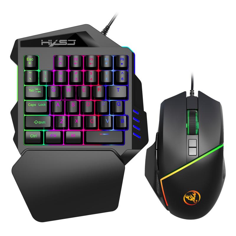 One-Handed Mechanical Gaming Keyboard with Mouse