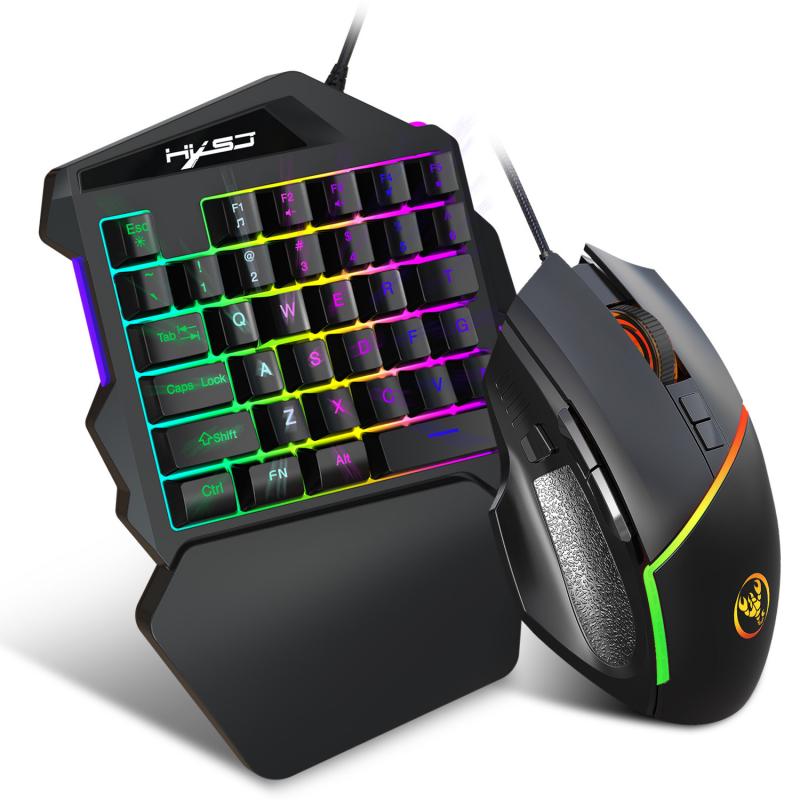 One-Handed Mechanical Gaming Keyboard with Mouse