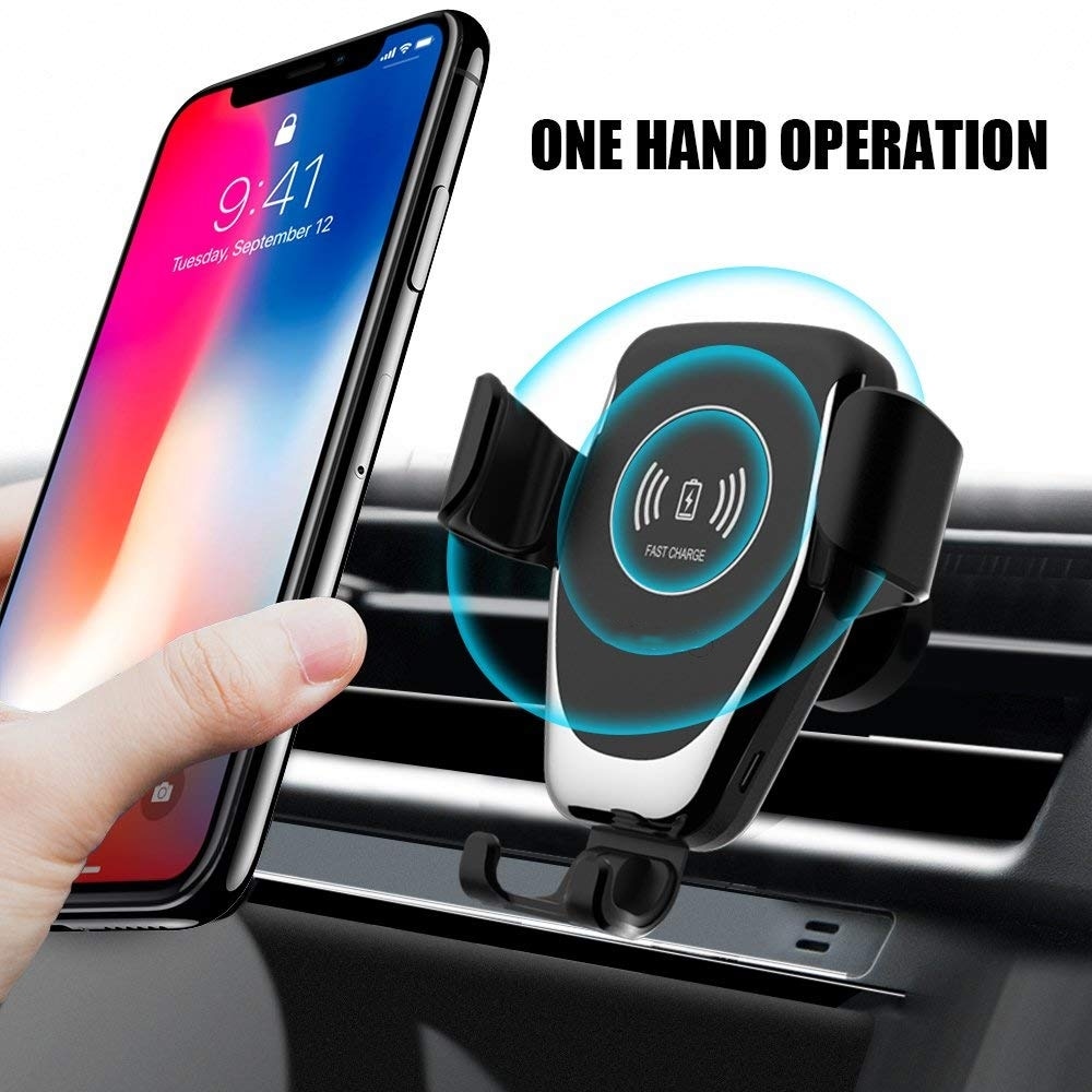 Fast Qi Wireless Car Phone Charger