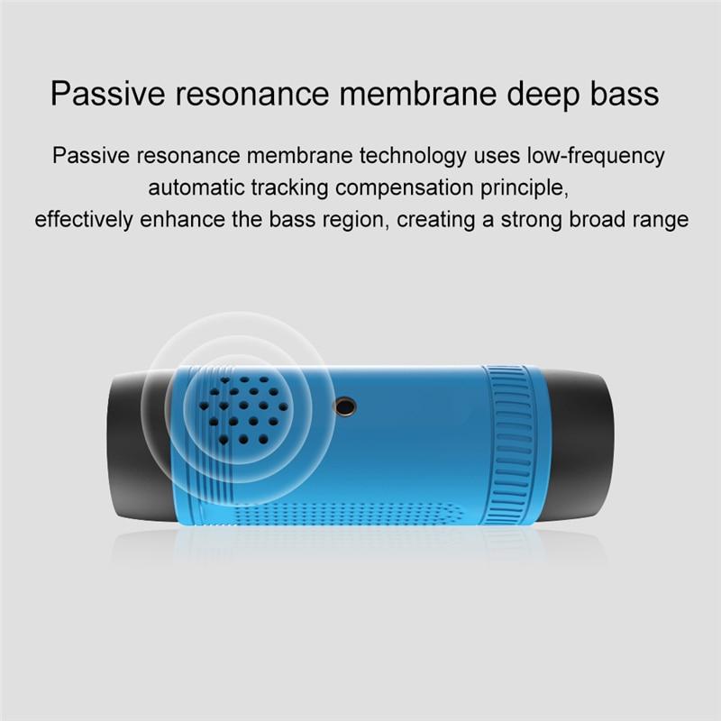 Portable Wireless Speaker with Flashlight