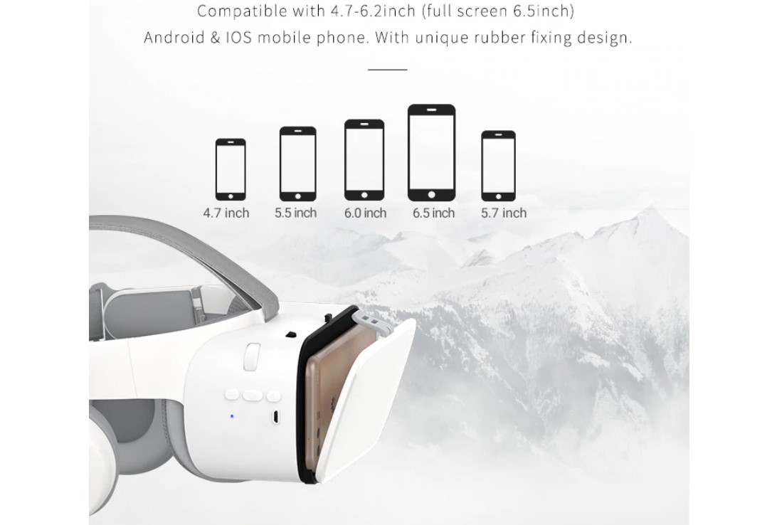 Solid White Design VR Glasses